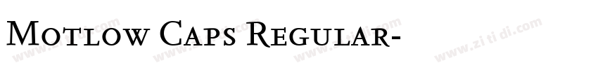 Motlow Caps Regular字体转换